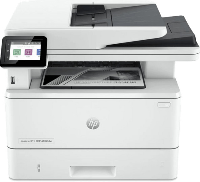 HP LaserJet Pro MFP 4102fdw Multifunktions-Laserdrucker in Weiß mit Drucken, Scannen, Kopieren und Wi-Fi - Bild 1