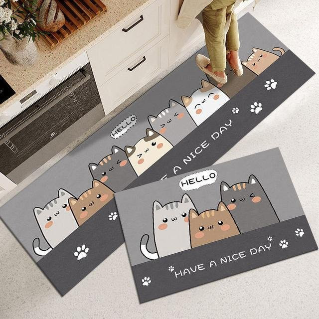 Anti-Rutsch Küchenmatte von Yiran Furniture für Küche, Flur und Wohnzimmer, B/B: 60 x 40 cm - Bild 1