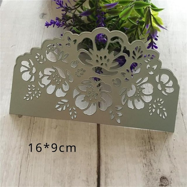 Metall Stanzform Blume in Silber für Scrapbooking und Papierhandwerk - Bild 1