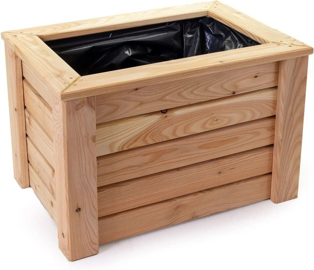HolzFee Primus Pflanzkasten aus Lärche in Braun, B/T/H: 60 x 40 x 40 cm - Bild 1