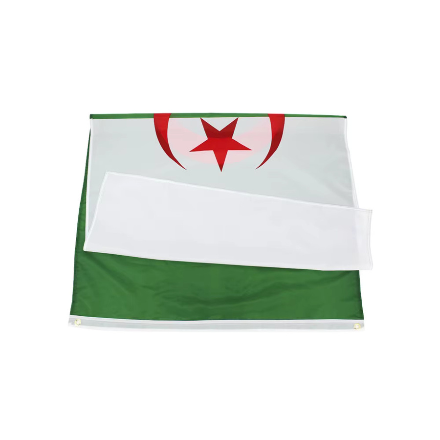 LeaFLAG Algerien-Flagge Nationalflagge Banner in Grün, B x H: 90 x 150 cm - Bild 2