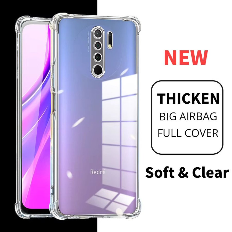 Xiaomi Handyhülle für Redmi 9 8A 9A A9T 9C 9i NFC in Transparent, stoßfeste TPU Sporthülle mit weicher Silikon-Rückseite - Bild 3