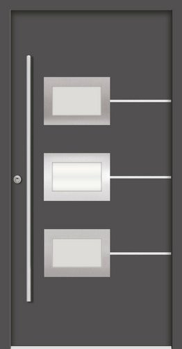 Splendoor Sicherheitshaustür ATHEN Prime RC2 aus Aluminium in Anthrazit-Grau mit Glaseinsatz, B/T/H: 110 x 7 x 210 cm - Bild 1