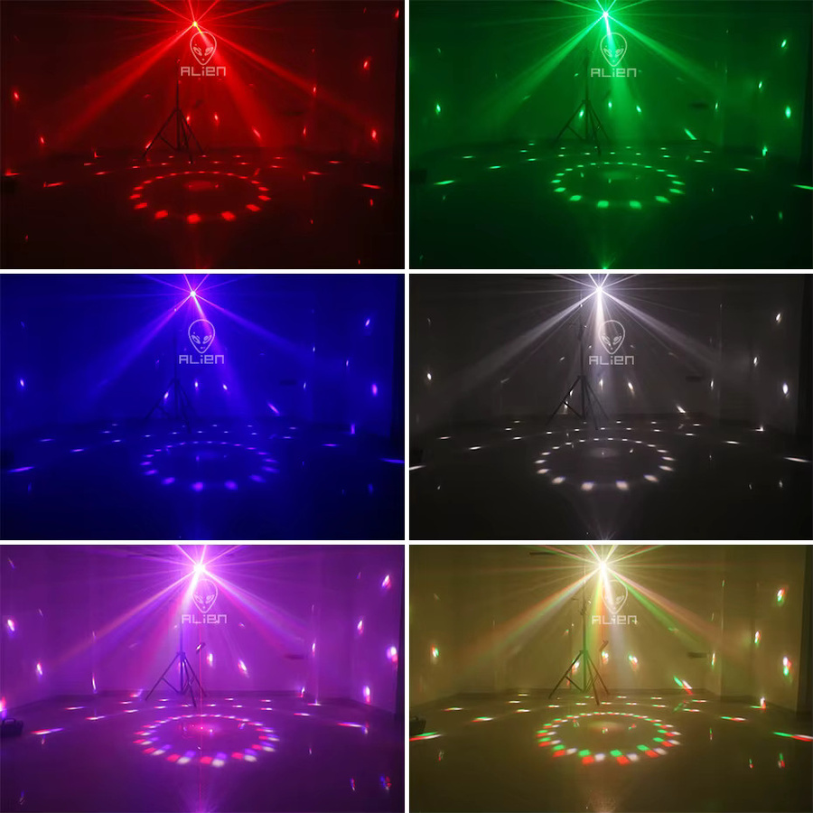 Alien 4in1 RG Muster Laser Projektor mit Strobe und UV Schwarzlicht für DJ, Disco und Party - Bild 4