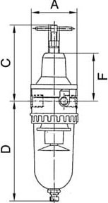 Riegler Filterregler Standard mit PC-Behälter und Schutzkorb BG 2 G 3/8 - Bild 1
