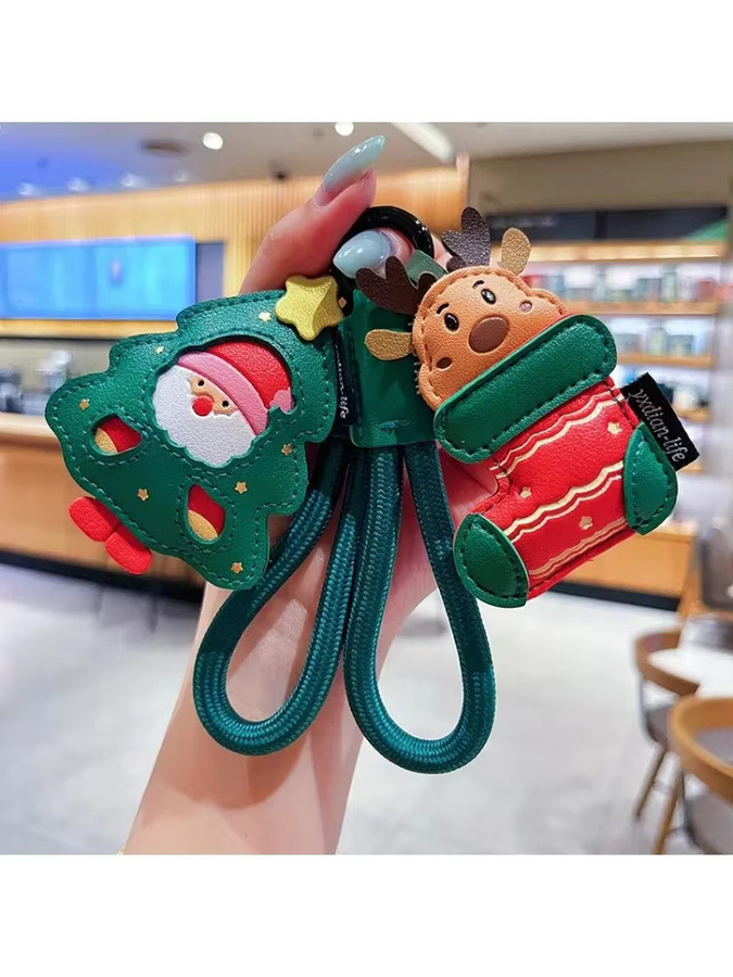 Schlüsselanhänger Weihnachtsmann, Unisex - Bild 3