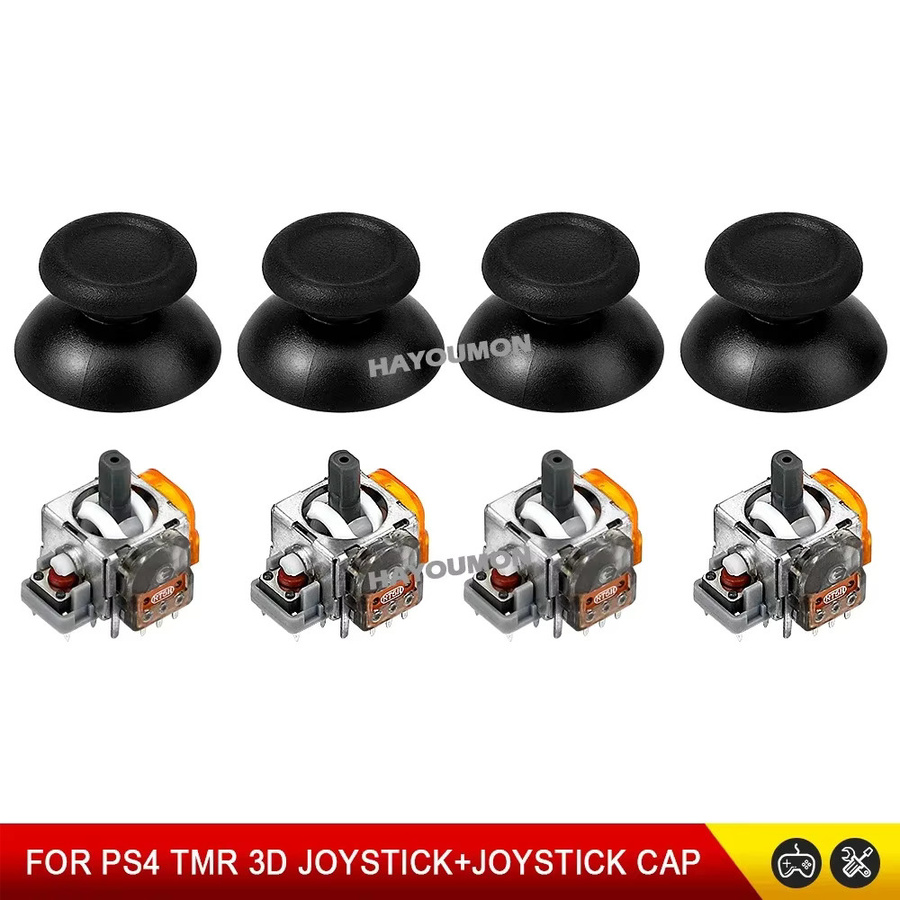 TMR Elektromagnetischer Joystick Ersatz für PS4-Controller, 3D Analog-Sensor Upgrade gegen Stick Drift, Schwarz - Bild 6