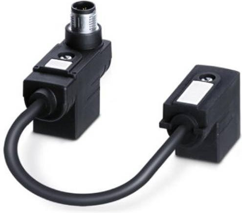 Phoenix Contact Doppelventilstecker-Adapter SAC-MS/0,2-116/2XBI-1L-Z SCO 1458486 in Schwarz - Bild 1