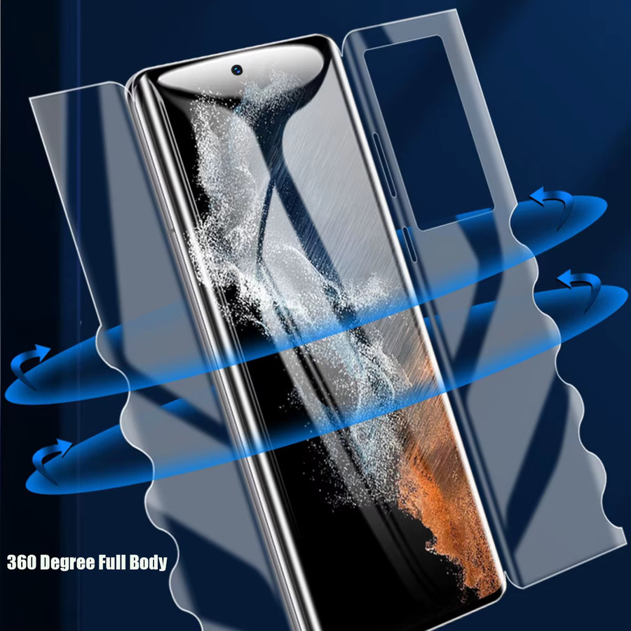 2 Stück Hydrogel Displayschutz 360 Grad Ganzkörper-Schutz für Honor Magic 7, 6, 5 und Pro lite, transparent - Bild 2