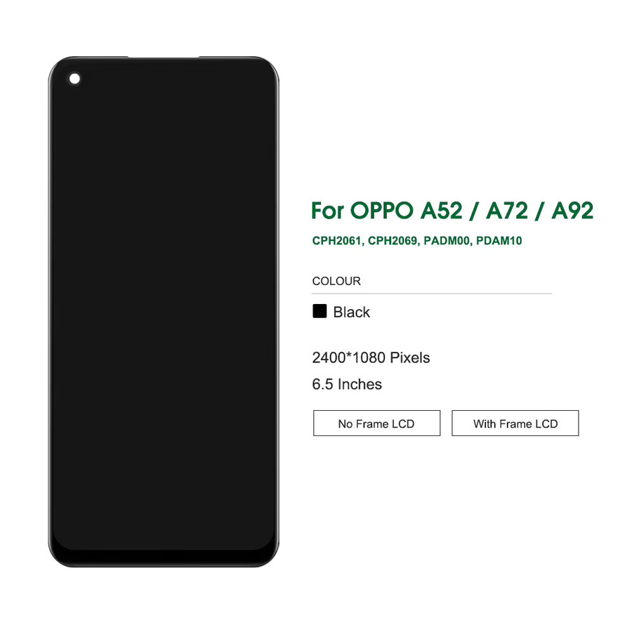 Oppo LCD Display Touchscreen Digitalisierer Baugruppe Ersatz für Oppo A72 A92 A52 in Schwarz 6.5 Zoll - Bild 2