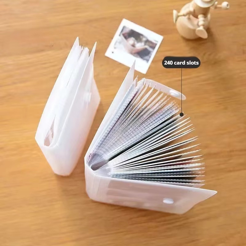 Transparentes Kartenalbum aus Kunststoff-Vinyl mit 240 Fächern zur Aufbewahrung von Karten, Fotos, Tickets und Postkarten - Bild 4