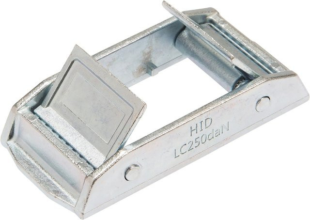 Conacord Gurt-Doppelklemmschloss aus Zink in Silber, Länge: 65 mm - Bild 1