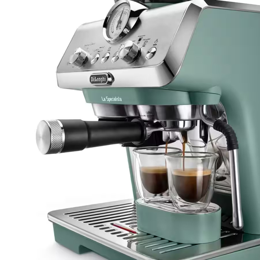 De'Longhi La Specialista Arte Siebträgermaschine EC9155.GR in Grün mit Dampflanze und Edelstahlgehäuse - Bild 3