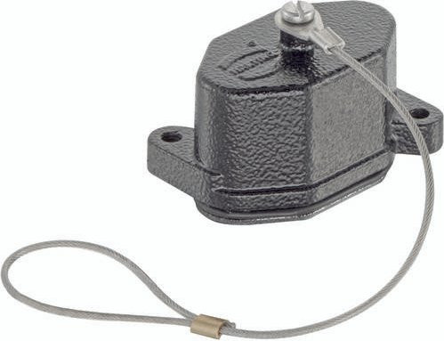 HARTING Abdeckkappe 09407035404 in Grau aus Zinkdruckguss - Bild 1