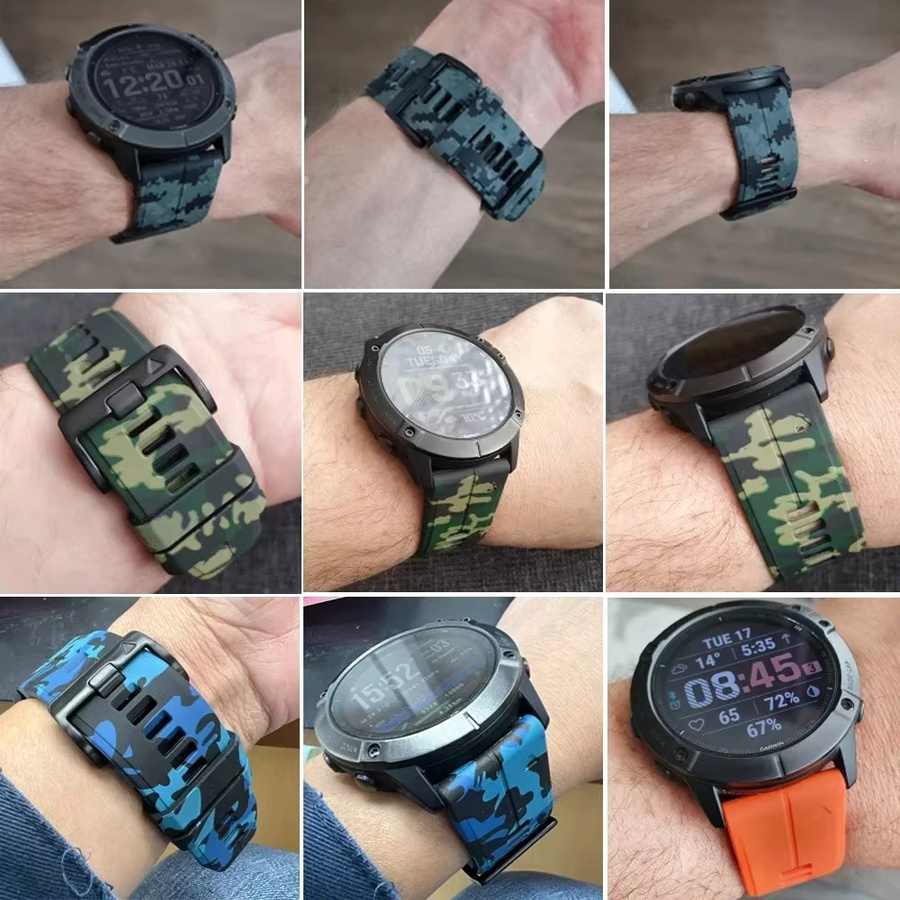 Smartwatch-Armband Camo-Silikon, 26 22 mm, Unisex - Bild 3