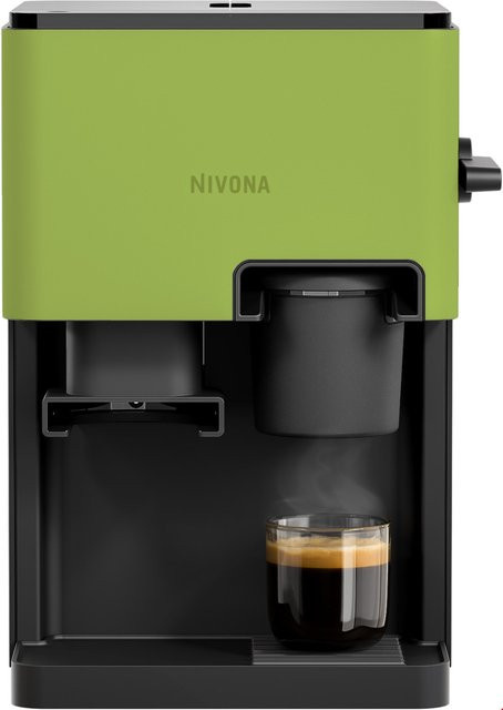 Nivona Cube Siebträgermaschine in Kleegrün mit 15 bar Druck, Touch-Display und 1,4 l Wassertank - Bild 1