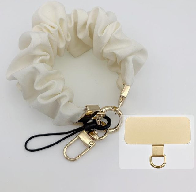 Petrichorle Handy-Lanyard aus Stoff als Anti-Verlust Handy-Kette für Damen in Weiß - Bild 1