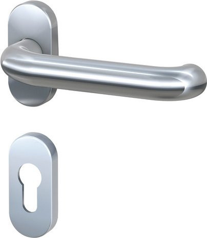 BASI Schmalschild-Garnitur aus Edelstahl in Silber, U-Form - Bild 1