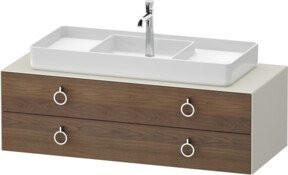 Duravit Waschtischunterschrank White Tulip in Weiß, Breite: 130 cm, Tiefe: 55 cm, Höhe: 55 cm - Bild 1
