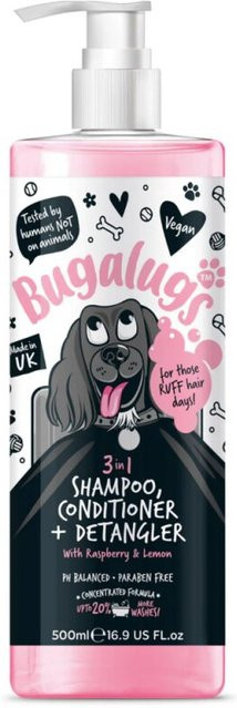 Bugalugs 3-in-1 Hundeshampoo, Conditioner & Detangler, Himbeere & Zitrone - Bild 1