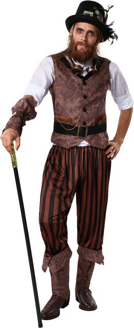 tectake Herrenkostüm Steampunk Abenteurer - Bild 1