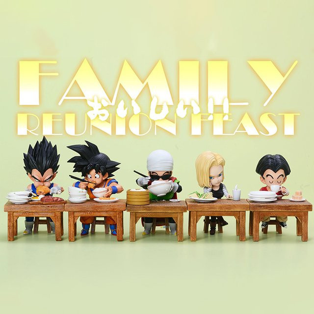 Bandai Dragon Ball Z Vegeta Figur Son Goku Son Gohan Krillin Android 18 Essen, Actionfiguren, 8 cm - Bild 1