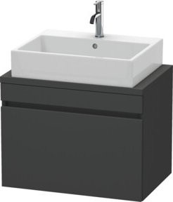 Duravit Waschtischunterschrank Com DuraStyle in Grau Matt mit Konsole und Auszug, B/T/H: 70 x 47,8 x 51,2 cm - Bild 1