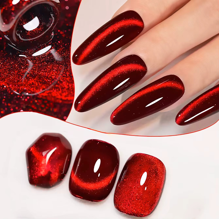 Miss Shaka Gel-Nagellack, Kirschweinrot, Glänzend - Bild 2