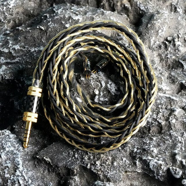 XINHS Flagship S72 Wukong HIFI Kopfhörer-Upgrade-Kabel mit 8-Core Gold Foil und 8N Single Crystal Copper in Gold - Bild 1