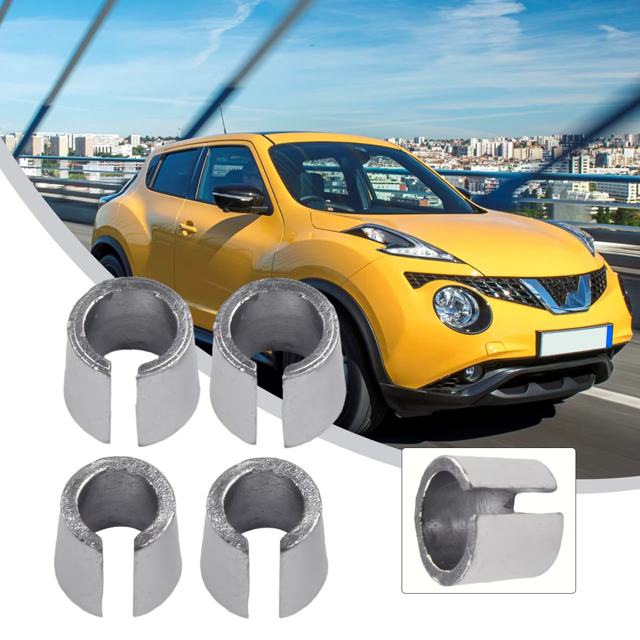 2 Paar Autobatterie Anschlussadapter für positive und negative Pole in Silber - Bild 3