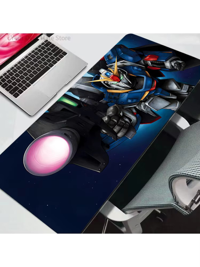 Bandai Gaming-Mauspad mit Mobile Suit Gundam-Motiv in Multicolour als XXL Schreibtischunterlage für PC und Laptop - Bild 2