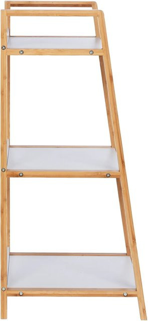 Wenko Regal Finja aus Bambus und MDF in Braun, B/T/H: 43 x 36 x 76 cm - Bild 1