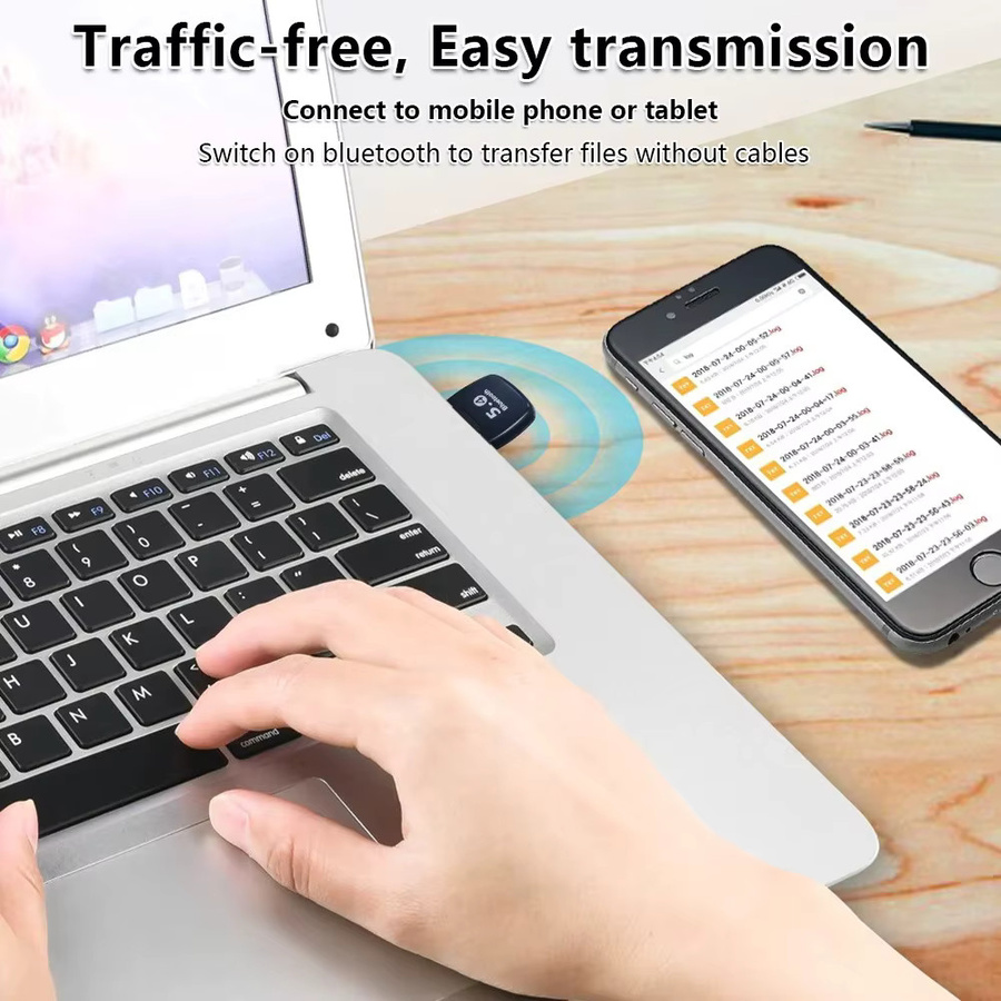 kebidumei USB Bluetooth 5.4 Adapter 5.3 Audio Dongle Wireless Receiver und Sender für PC und Laptop treiberlos - Bild 4