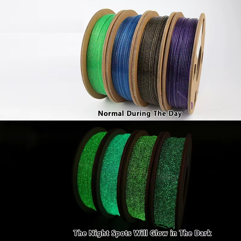 EasyThreed 3D-Filament PLA Glow In The Dark Multicolour 1,75 mm 1 kg - Bild 2