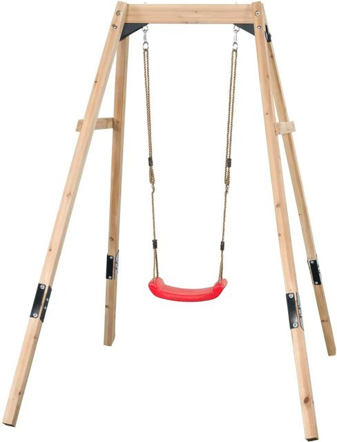 Swing King Schaukel Ollie aus Holz in Natur mit FSC-Zertifizierung B/T/H: 128 x 203 x 205 cm - Bild 1