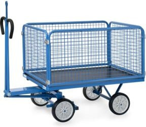 Fetra Handpritschenwagen 6433V mit Zugöse in Blau aus Stahl - Bild 1