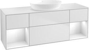 V&B Waschtischunterschrank Finion in Weiß lackiert, Breite: 160 cm, Tiefe: 50,1 cm, Höhe: 50,1 cm - Bild 1
