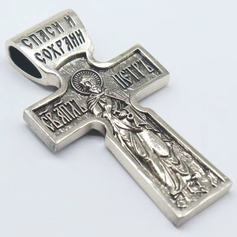 SheCrown Kruzifix-Anhänger, Silber, Unisex, Ohne Stein - Bild 2