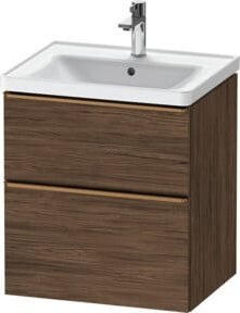 Duravit Waschtischunterschrank D-Neo in Braun, B/T/H: 58,4 x 45,2 x 62,5 cm - Bild 1