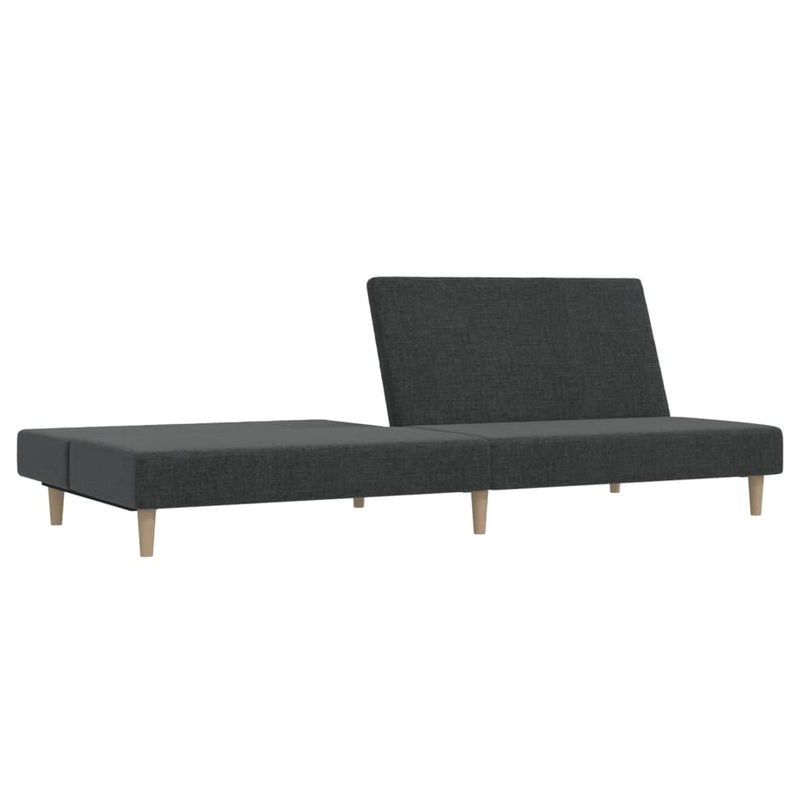 Vidaxl 2-Sitzer Schlafsofa in Grau mit Stoffbezug im skandinavischen Design - Bild 2