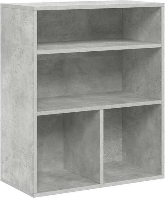 vidaXL Bücherregal aus Holzwerkstoff in Betongrau, B/T/H: 60 x 30 x 71,5 cm - Bild 1