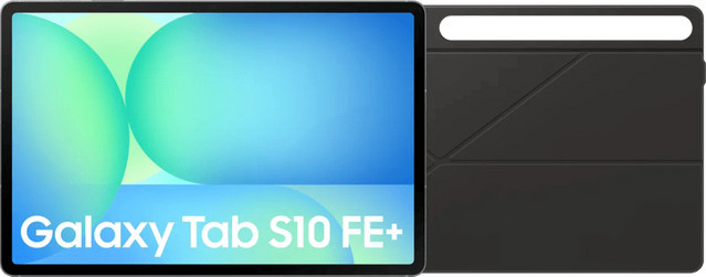Samsung Galaxy Tab S10 FE Plus 13,1 Zoll 128 GB Wi-Fi Grau mit schwarzem Book Case - Bild 1