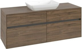 V&B Waschtischunterschrank Collaro in Arizona Oak, B/H/T: 140 x 54,8 x 50 cm, für mittig montierten Waschtisch - Bild 1