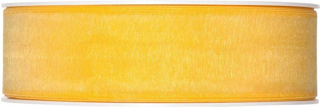 Halbach Organzaband Gelb 25 mm x 5 m - Bild 1