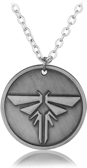 TAKARA TOMY Anhänger-Halskette, Metall, Silber, Vintage, Unisex - Bild 1