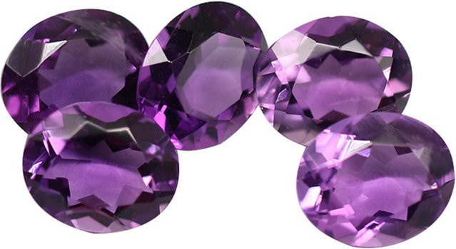 Amethyst Edelsteine, Eiform, Unisex - Bild 1