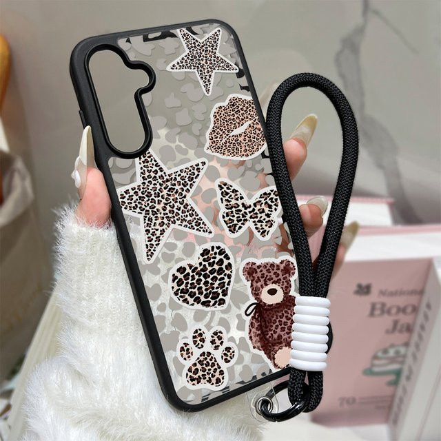 Mattierte Silikon Handyhülle INS Star mit Trageband für Samsung Galaxy S26 Ultra, S25 FE, S24 und S23 Ultra in Multicolour - Bild 1