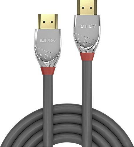 Lindy Cromo Line High Speed HDMI Anschlusskabel Grau, Länge: 5,00 m - Bild 1