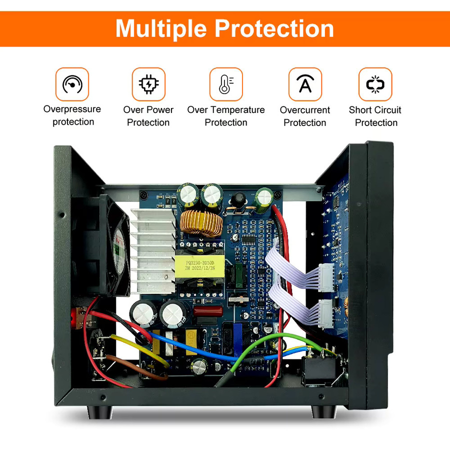 Wanptek Labornetzteil DPS3010U DC Netzteil mit digitaler Ziffernanzeige, einstellbarer Spannung und Stromstärke, Schwarz - Bild 4