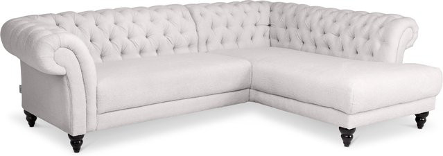 Polsterecke SANSIBAR LUND in Beige mit Stoffbezug und Armlehnen, L-Form Modern - Bild 1